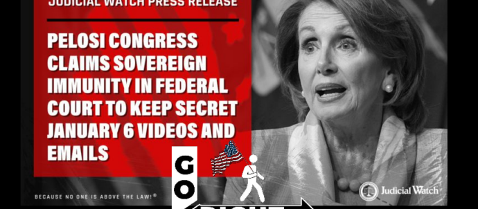 Pelosi Congress Claims Sovereign Immunity in Federal Court to Keep Secret January 6 Videos and Emails