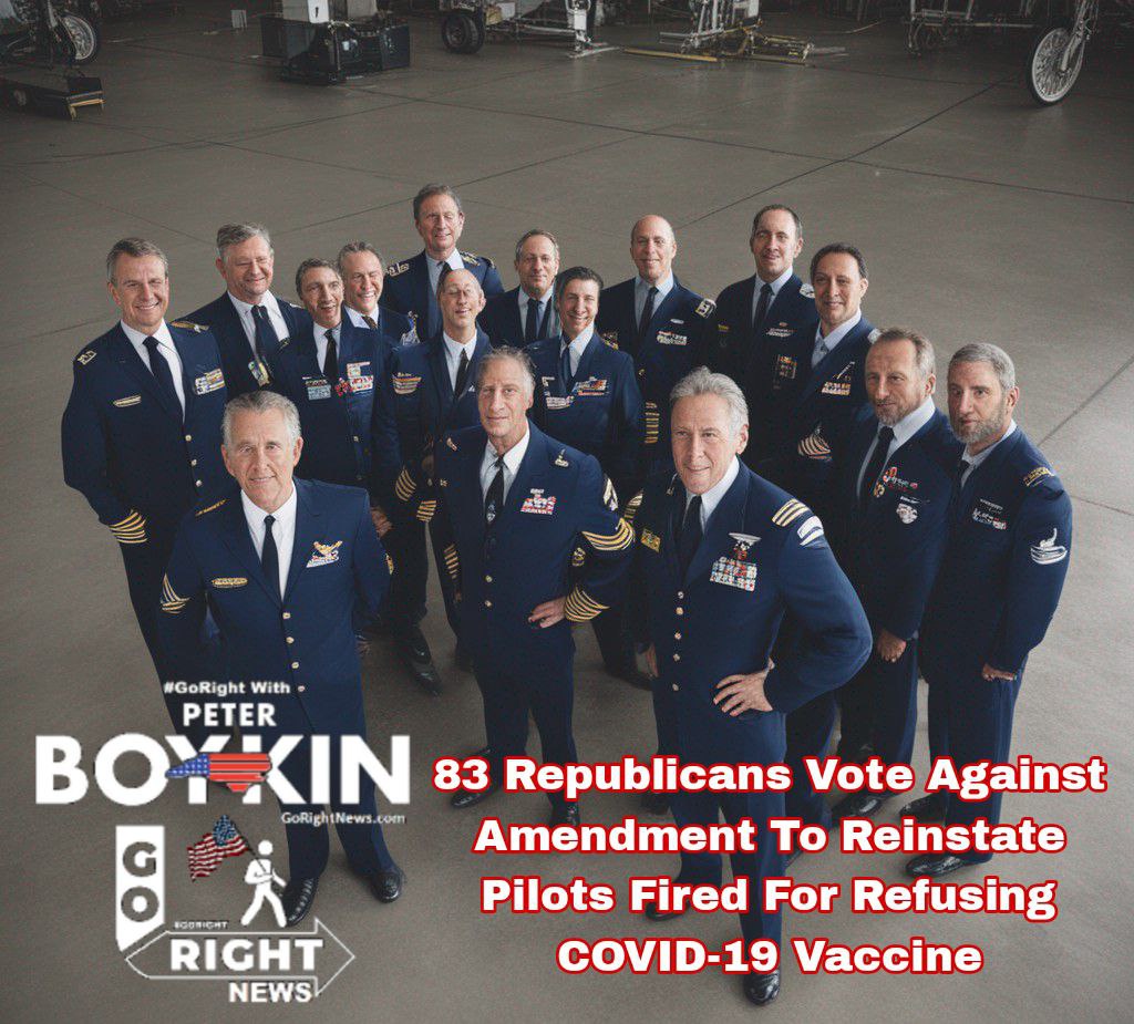 83 Republicans Vote Against Amendment To Reinstate Pilots Fired For Refusing COVID-19 Vaccine