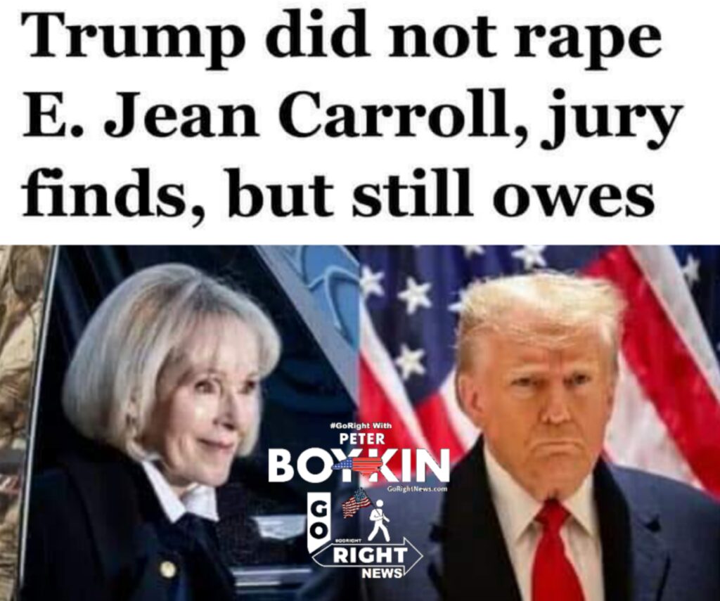 Trump did not rape Carrol but the Jury wants Trump to pay