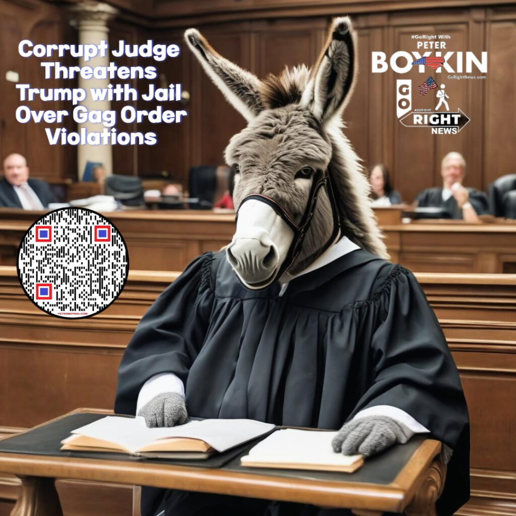Corrupt judge threatens Trump with jail