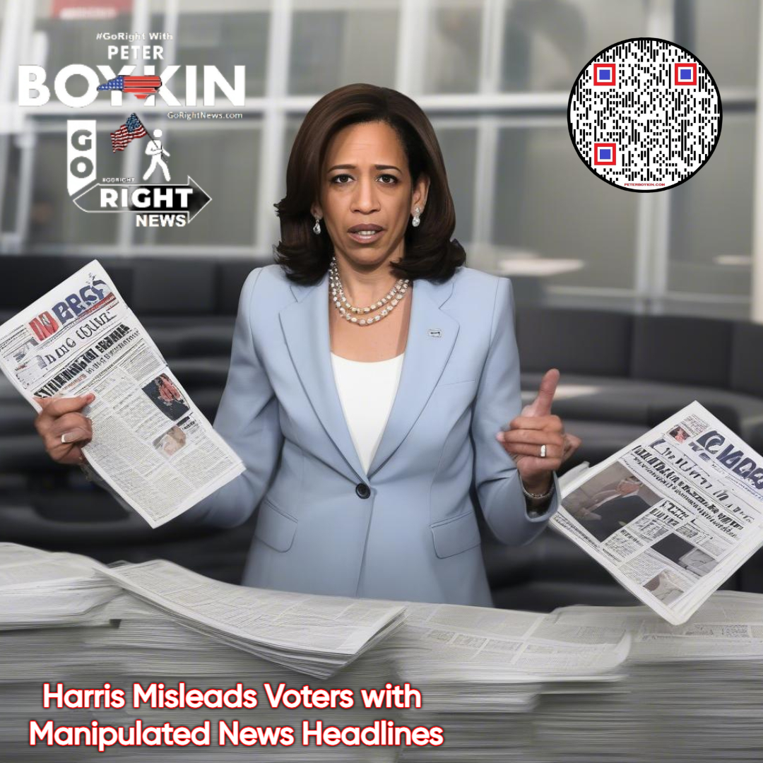 Harris deceives voters with manipulated news headlines