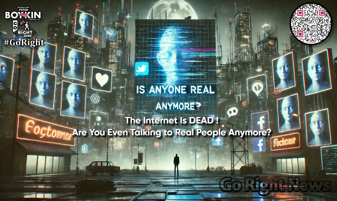 Welcome to the digital wasteland Where AI rules and reality is a lie Are you talking to real people or just bots Find out before it's too late