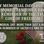 Memorial Day: More Than Just a Holiday, A Reminder of Sacrifice and Duty Memorial Day isn't just a holiday for barbecues and parades—it's a solemn reminder of the men and women who gave everything for our freedom. Memorial Day serves as more than just a pause from the daily grind—it’s a solemn reminder of the sacrifices made by those who came before us, paying the ultimate price for the freedoms we enjoy today. As we observe this day, let's take a moment to reflect on the weight of their sacrifice. It’s time to #GoRight, not just in politics, but in how we honor and protect our liberties. It’s Time To #GoRight, because liberty demands it. Join #GoRight with Peter Boykin as we explore the deeper meaning behind Memorial Day, how the holiday evolved, and why we must never forget the sacrifices that have secured the liberties we hold dear. From honoring our fallen soldiers to standing firm in the face of the political division, this article is a call to reflect on what truly matters. Visit GoRightNews.com for more information. #MemorialDay #HonorTheFallen #FreedomIsntFree #GoRight #ConstitutionalRepublic #Liberty #Sacrifice #RememberTheFallen #GoRightNews #PeterBoykin