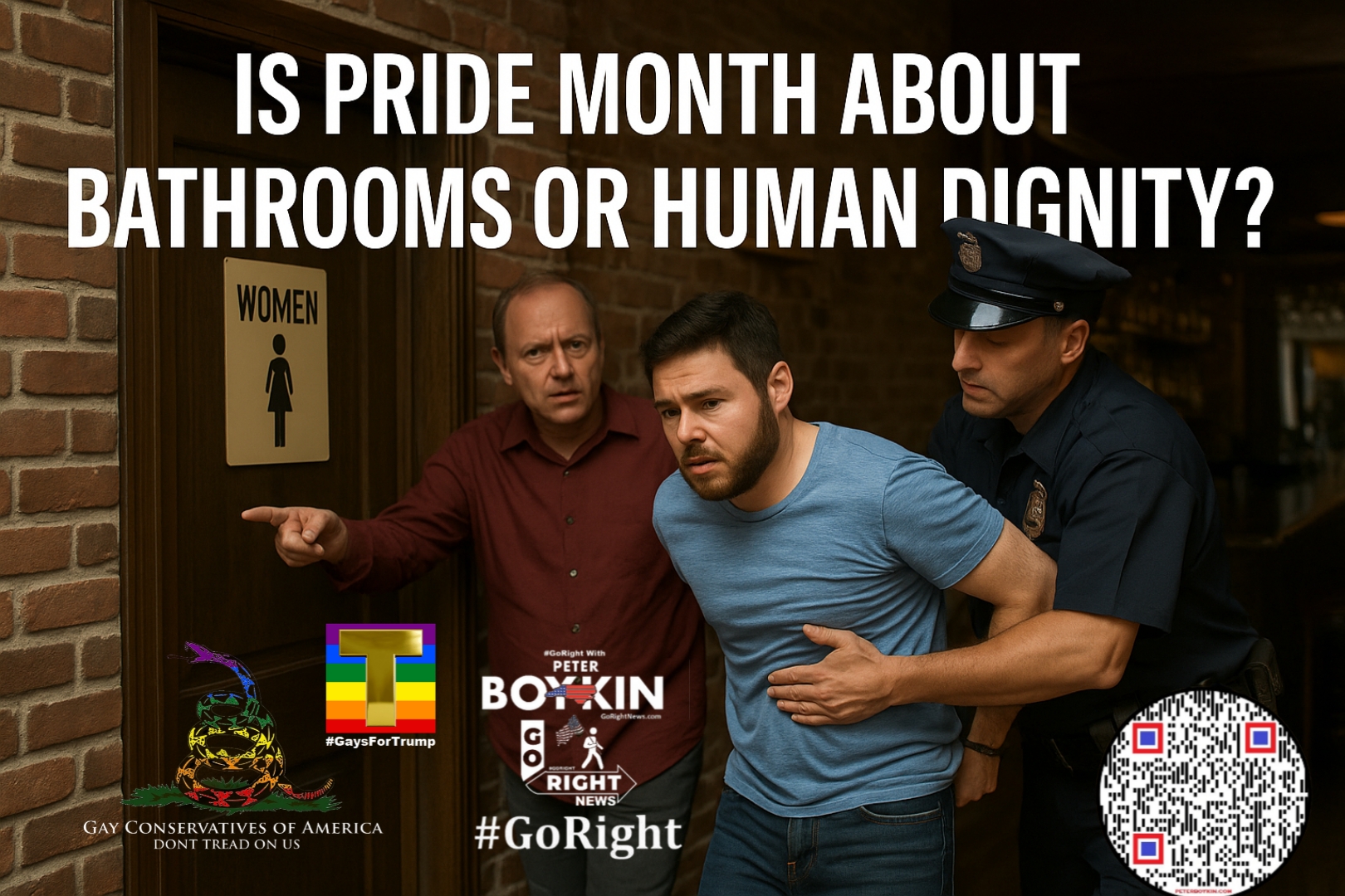 Is Pride Month Becoming a Battle of Bathrooms or a Fight for Liberty?
This article examines the arrest of a trans man in South Carolina while challenging both left-wing and right-wing narratives around Pride Month, dignity, and the balance between safety and liberty in a Constitutional Republic.
#GoRight #PrideMonth #GaysForTrump #BathroomDebate #LucaStrobel #TransRights #DefendLiberty #ConstitutionalRepublic #GoRightNews #PeterBoykin